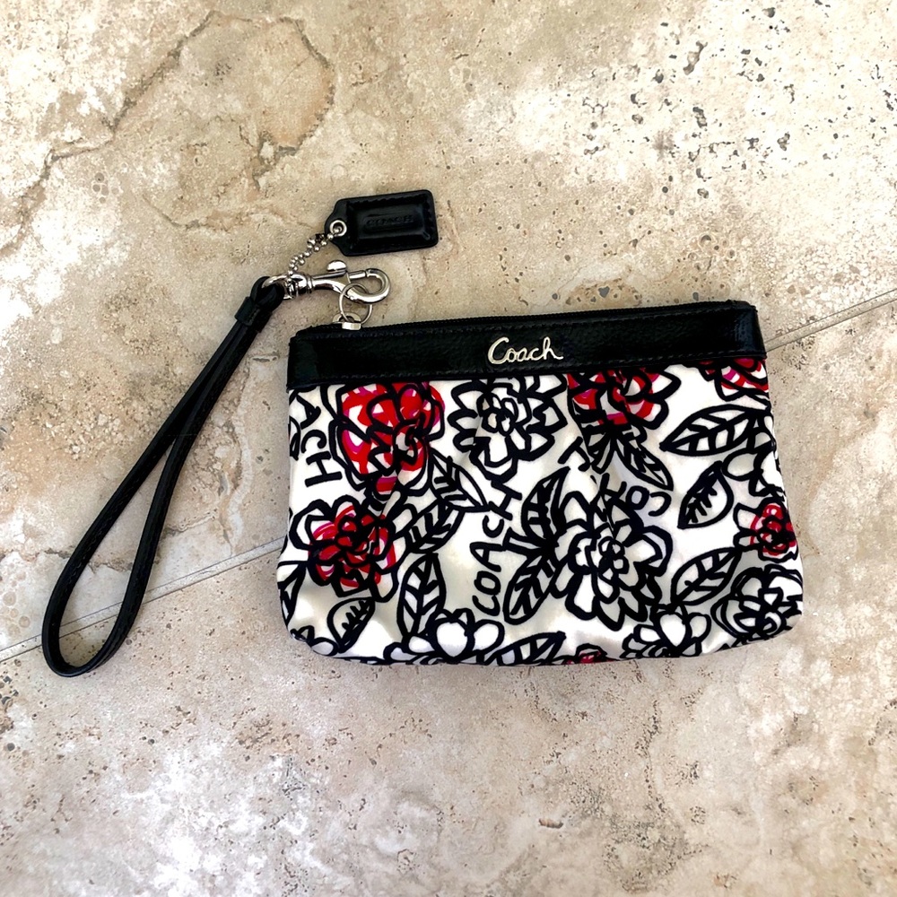 Coach Floral Wristlet
